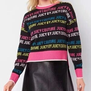 Juicy By Juicy Couture Womens Crew Neck Long Sleeve Pullover Sweater XXL